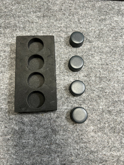 [SAMPLE] マグネットS 4個セット｜ZACK 30768 MONOR HL キッチンマグネット オフィス用マグネット ネオジム磁石 直径2cm 高さ1.1cm 18/10ステンレス製 ヘアライン仕上げ H2-3031