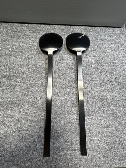 [SAMPLE] サラダサーバー｜ZACK 20854 MENOA MB サービングスプーン 長さ30.6cm 18/10ステンレス製 マットブラック H1