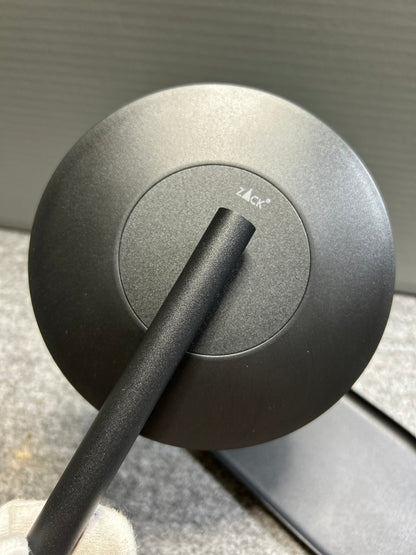 [SAMPLE] メイクアップミラー｜ZACK 40525 OLOMO MB 卓上ハンドヘルドミラー コスメティックミラー 単面鏡 等倍鏡 高さ30.2cm トレー幅22.5cm 奥行き10cm 鏡直径14.6cm 18/10ステンレス製 マットブラック