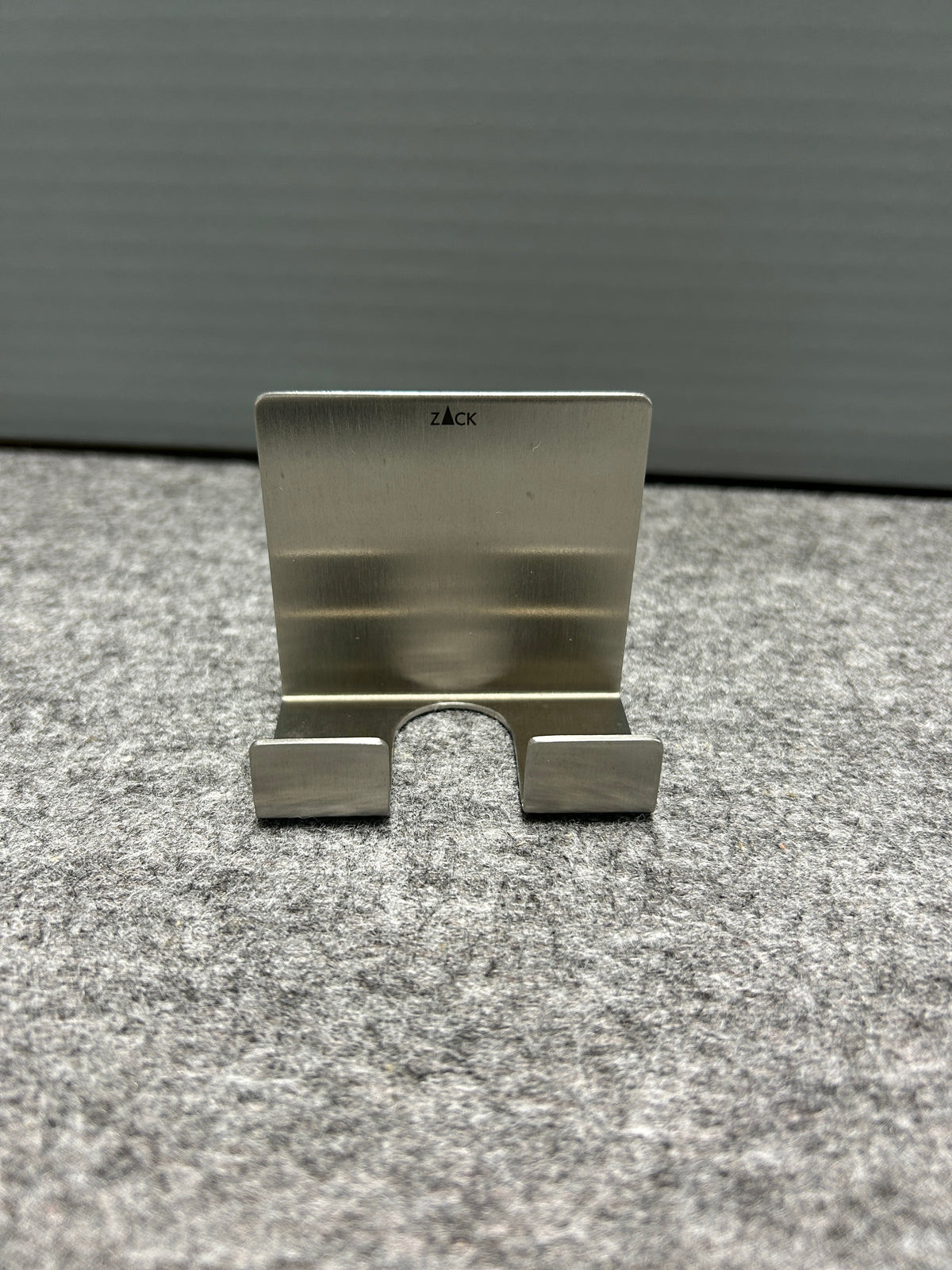 [SAMPLE] レイザーホルダー｜ZACK 40603 POTES HL ひげそり 洗面収納 接着シールタイプ 高さ5.5cm 幅6cm 18/10ステンレス製 ヘアライン仕上げ