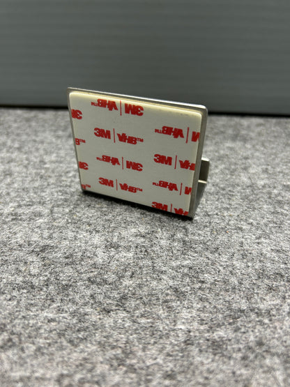 [SAMPLE] レイザーホルダー｜ZACK 40603 POTES HL ひげそり 洗面収納 接着シールタイプ 高さ5.5cm 幅6cm 18/10ステンレス製 ヘアライン仕上げ
