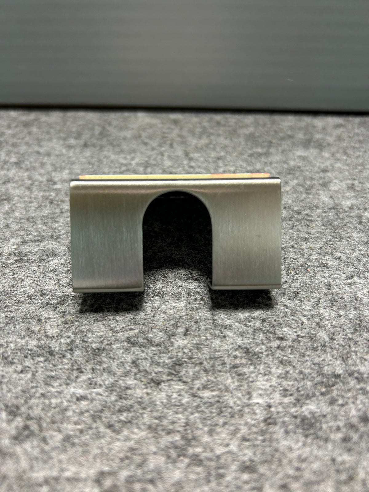 [SAMPLE] レイザーホルダー｜ZACK 40603 POTES HL ひげそり 洗面収納 接着シールタイプ 高さ5.5cm 幅6cm 18/10ステンレス製 ヘアライン仕上げ
