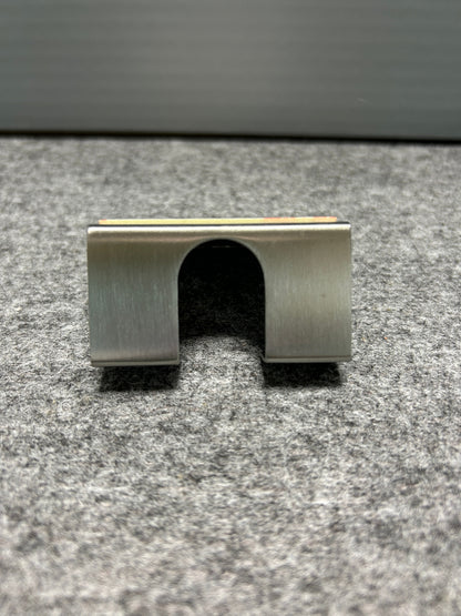 [SAMPLE] レイザーホルダー｜ZACK 40603 POTES HL ひげそり 洗面収納 接着シールタイプ 高さ5.5cm 幅6cm 18/10ステンレス製 ヘアライン仕上げ