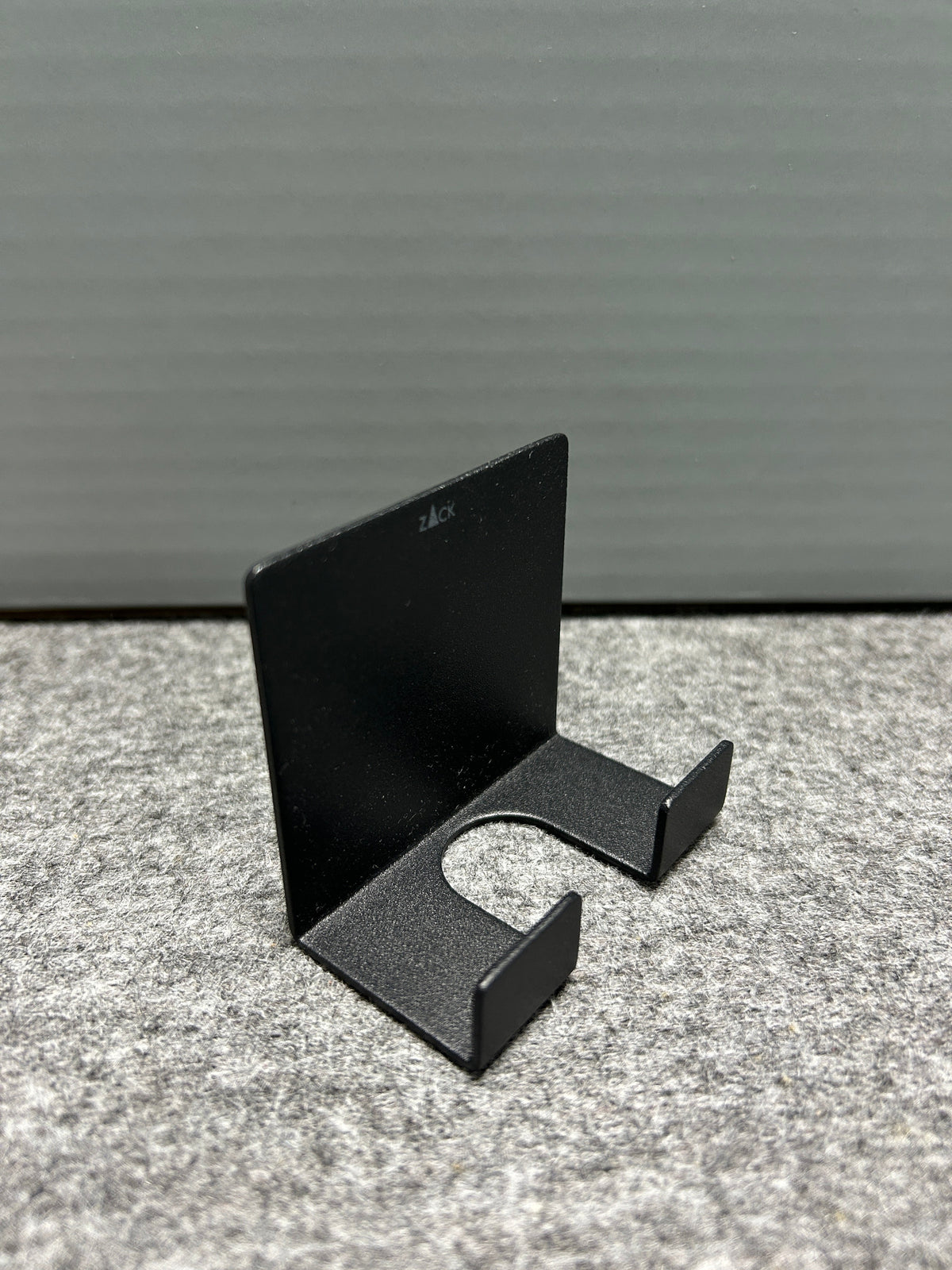 [SAMPLE] レイザーホルダー｜ZACK 40604 POTES MB ひげそり 洗面収納 接着シールタイプ 高さ5.5cm 幅6cm 18/10ステンレス製 マットブラック