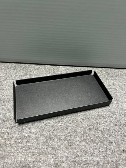 [SAMPLE] トレイS｜ZACK 40539 POTES MB 小物入れ コスメケース 洗面収納 幅20cm 高さ2cm 奥行き10cm 18/10ステンレス製 マットブラック H2-38 [在庫有り]