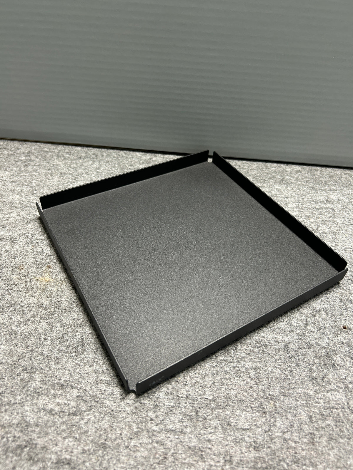 [SAMPLE] トレイL｜ZACK 40538 POTES MB 小物入れ コスメケース 洗面収納 幅20cm 高さ2cm 奥行き20cm 18/10ステンレス製 マットブラック [在庫有り]
