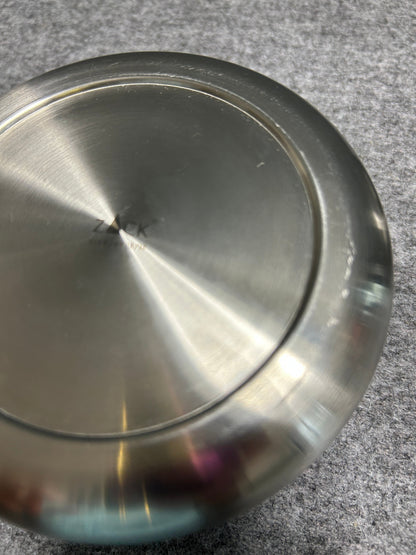 [SAMPLE] ティッピングアシュトレイ｜ZACK 50162 CONTAS HL 回転式灰皿 吸殻入れ 高さ6cm 直径13cm 18/10ステンレス製 ヘアライン仕上げ