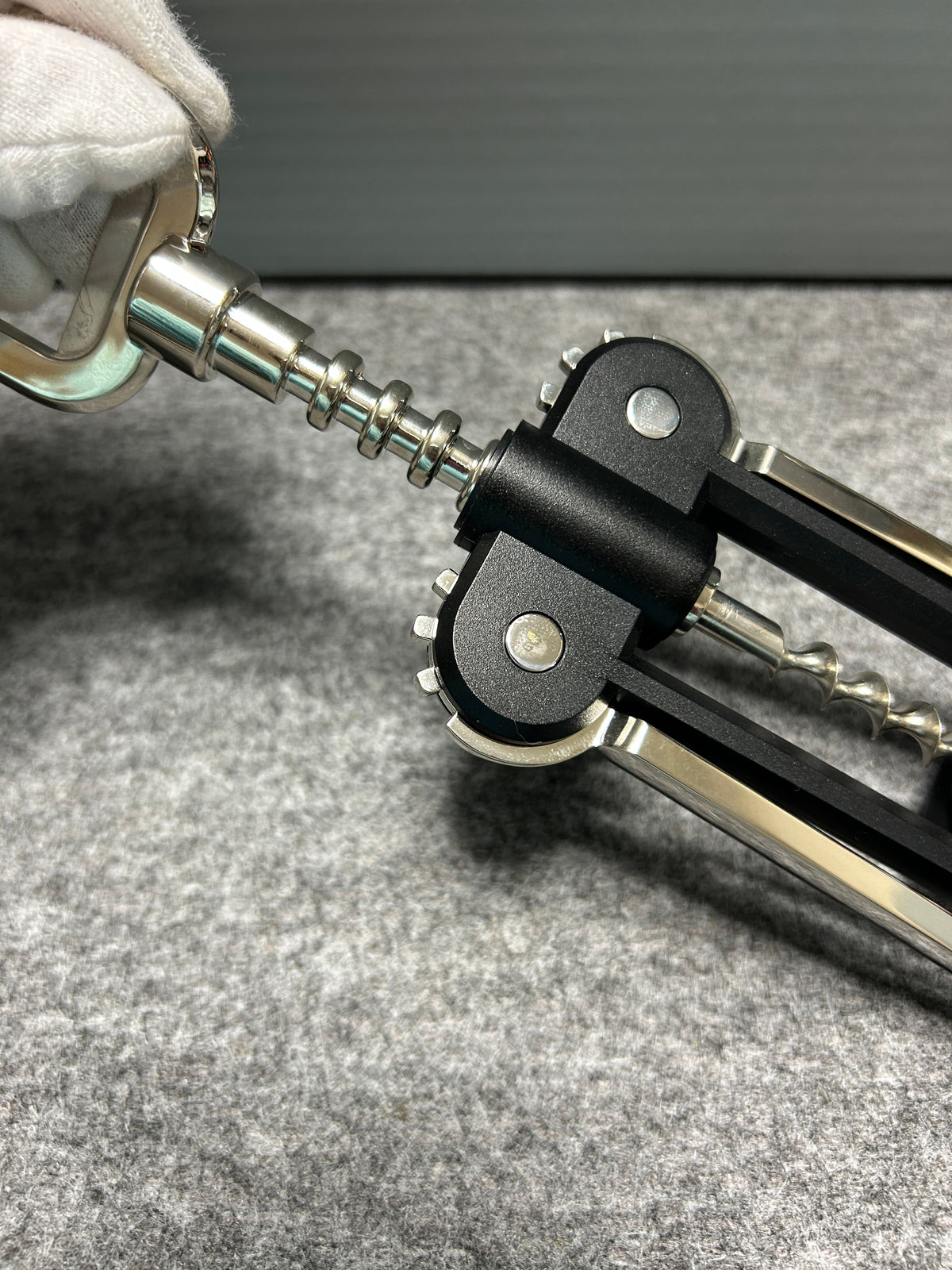 [SAMPLE] レバーコークスクリュー｜ZACK 30605 MIDON MP ワインオープナー ボトルオープナー 高さ20cm 18/10ステンレス製 ミラーポリッシュ仕上げ
