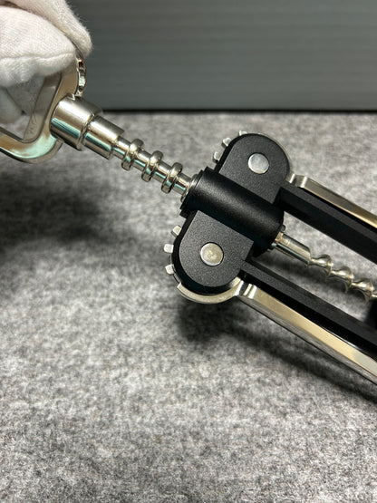 [SAMPLE] レバーコークスクリュー｜ZACK 30605 MIDON MP ワインオープナー ボトルオープナー 高さ20cm 18/10ステンレス製 ミラーポリッシュ仕上げ
