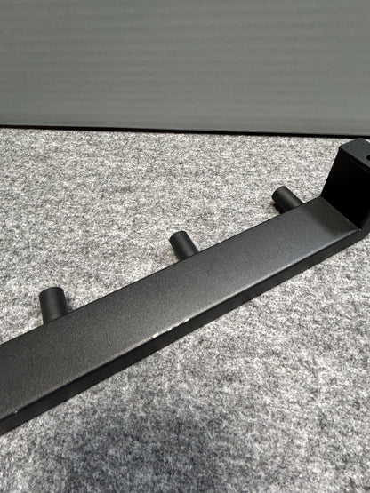 [SAMPLE] タオル掛け｜ZACK 40579 LINEA MB タオルフックレール タオルホルダー ループタオル タオルハンガー 壁設置 幅26.5cm 高さ4.8cm 奥行き4.7cm 18/10ステンレス製 マットブラック H1