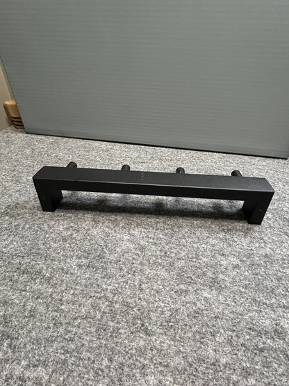 [SAMPLE] タオル掛け｜ZACK 40579 LINEA MB タオルフックレール タオルホルダー ループタオル タオルハンガー 壁設置 幅26.5cm 高さ4.8cm 奥行き4.7cm 18/10ステンレス製 マットブラック H1