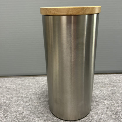 [SAMPLE] キャニスターL｜ZACK 24005 CERA HL 紅茶 茶葉 ティーバッグ 珈琲 保存容器 高さ22.2cm 直径10.2cm 18/10ステンレス製 ヘアライン仕上げ H2-405