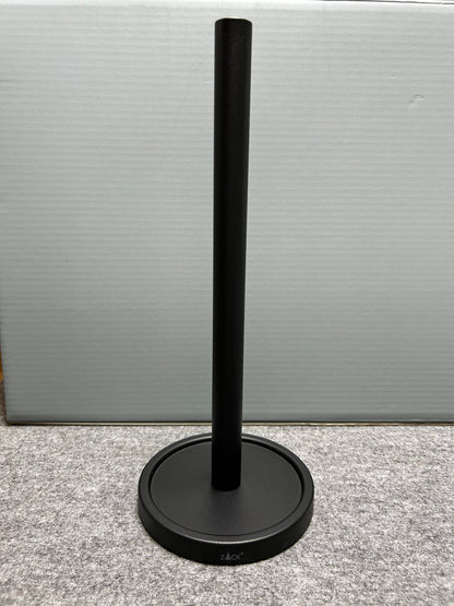 [SAMPLE] スペアトイレットペーパーホルダー｜ZACK 40286 MIMO MB ペーパーストッカー ペーパースタンド 高さ37cm ベース直径15cm 18/10ステンレス製 マットブラック [在庫有り]