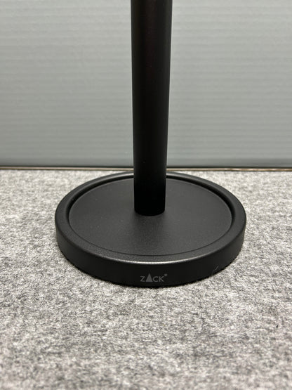 [SAMPLE] スペアトイレットペーパーホルダー｜ZACK 40286 MIMO MB ペーパーストッカー ペーパースタンド 高さ37cm ベース直径15cm 18/10ステンレス製 マットブラック [在庫有り]