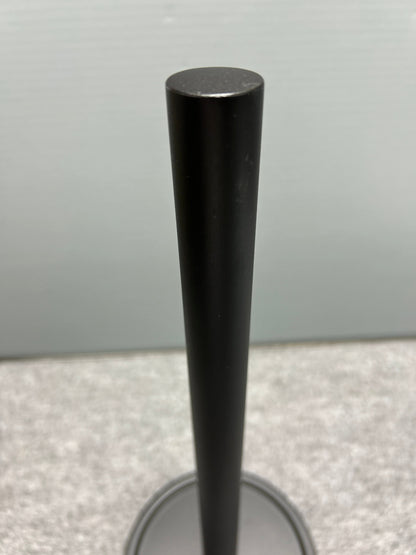 [SAMPLE] スペアトイレットペーパーホルダー｜ZACK 40286 MIMO MB ペーパーストッカー ペーパースタンド 高さ37cm ベース直径15cm 18/10ステンレス製 マットブラック [在庫有り]