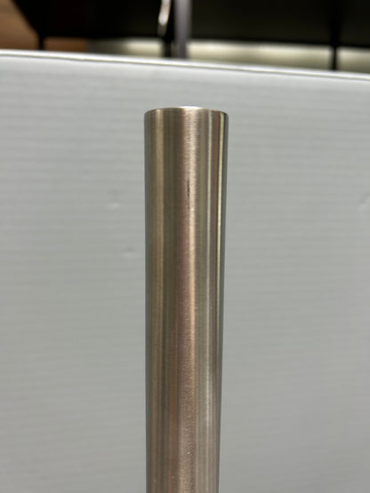 [SAMPLE] スペアトイレットペーパーホルダー｜ZACK 40180 MIMO HL ペーパーストッカー ペーパースタンド 高さ38cm ベース直径15cm 18/10ステンレス製 ヘアライン仕上げ