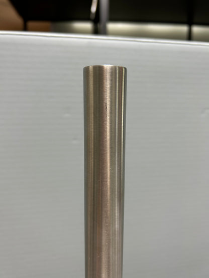 [SAMPLE] スペアトイレットペーパーホルダー｜ZACK 40180 MIMO HL ペーパーストッカー ペーパースタンド 高さ38cm ベース直径15cm 18/10ステンレス製 ヘアライン仕上げ