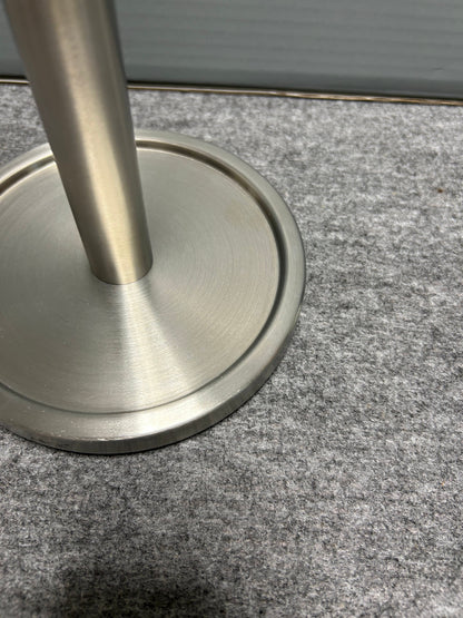 [SAMPLE] スペアトイレットペーパーホルダー｜ZACK 40180 MIMO HL ペーパーストッカー ペーパースタンド 高さ38cm ベース直径15cm 18/10ステンレス製 ヘアライン仕上げ