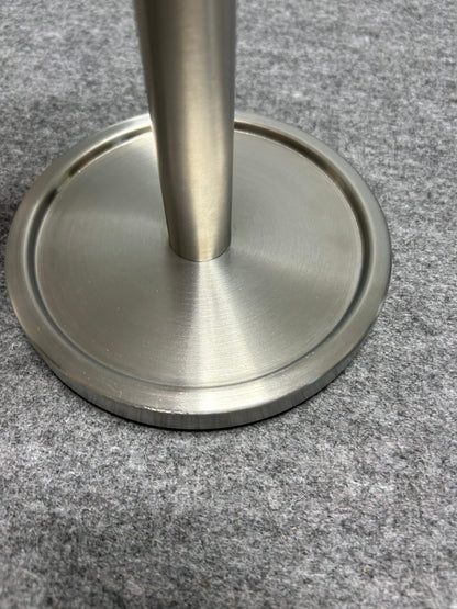 [SAMPLE] スペアトイレットペーパーホルダー｜ZACK 40180 MIMO HL ペーパーストッカー ペーパースタンド 高さ38cm ベース直径15cm 18/10ステンレス製 ヘアライン仕上げ