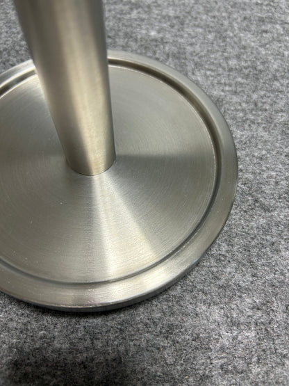 [SAMPLE] スペアトイレットペーパーホルダー｜ZACK 40180 MIMO HL ペーパーストッカー ペーパースタンド 高さ38cm ベース直径15cm 18/10ステンレス製 ヘアライン仕上げ