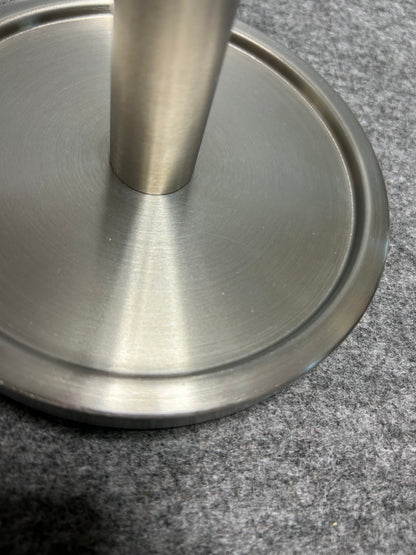 [SAMPLE] スペアトイレットペーパーホルダー｜ZACK 40180 MIMO HL ペーパーストッカー ペーパースタンド 高さ38cm ベース直径15cm 18/10ステンレス製 ヘアライン仕上げ