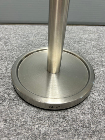[SAMPLE] スペアトイレットペーパーホルダー｜ZACK 40180 MIMO HL ペーパーストッカー ペーパースタンド 高さ38cm ベース直径15cm 18/10ステンレス製 ヘアライン仕上げ