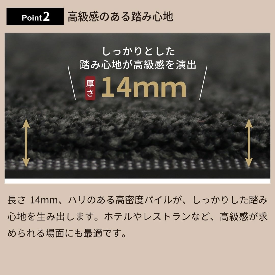 玄関マット Eco Absorb エコ・アブソーブ 全8サイズ｜シンプル 高機能  吸水 吸油 業務用 家庭用 玄関 エントランス スマート 滑り止め 防炎