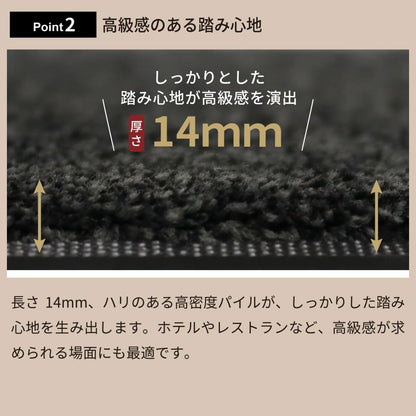 玄関マット Eco Absorb エコ・アブソーブ 全8サイズ｜シンプル 高機能  吸水 吸油 業務用 家庭用 玄関 エントランス スマート 滑り止め 防炎