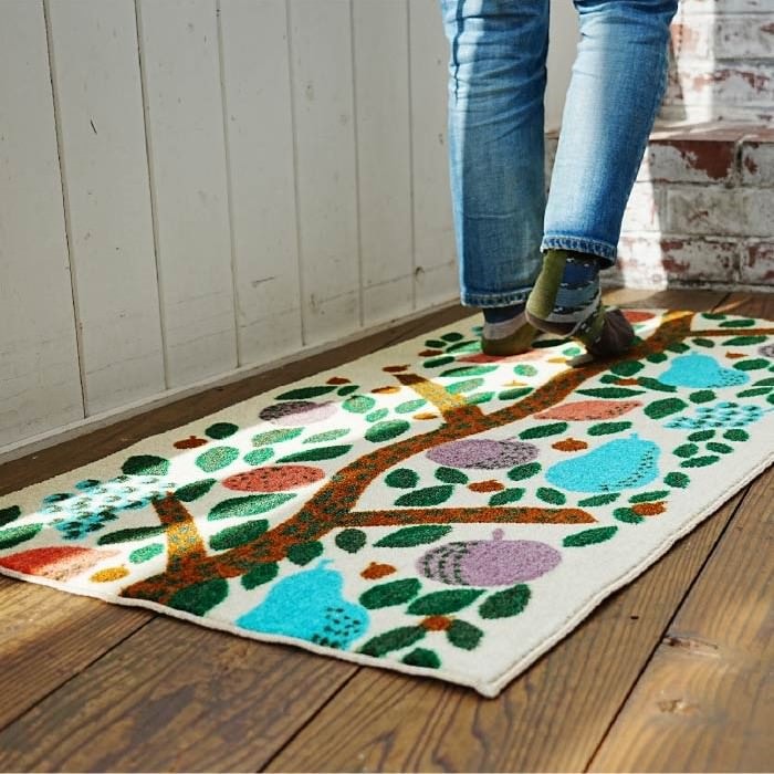 玄関マット 室内用 ERI SHIMATSUKA 6デザイン 45×75cm 48.5×70cm 110×60cm｜かわいい 家庭用 玄関 エントランス スマート 滑り止め ウェルカムマット