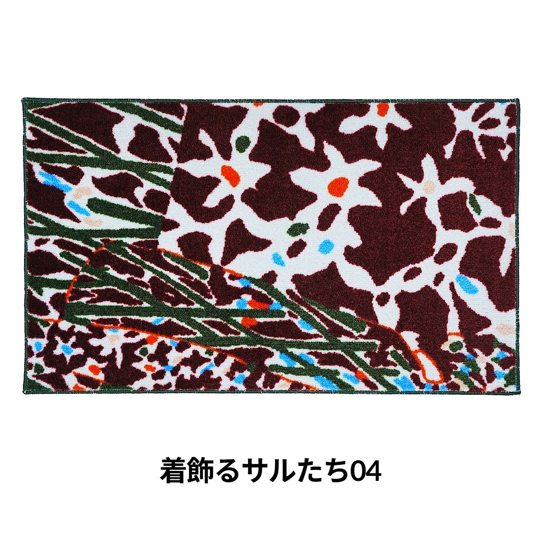 玄関マット 室内用 iracchi Collection 3デザイン 45×75cm｜かわいい 家庭用 玄関 エントランス スマート 滑り止め ウェルカムマット エントランスマット