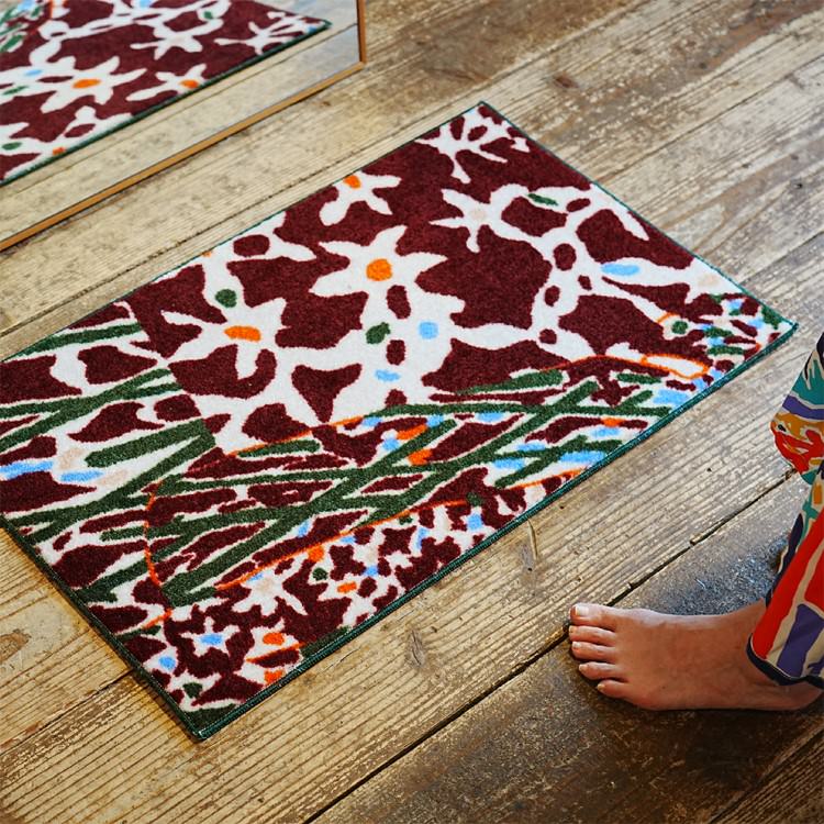 玄関マット 室内用 iracchi Collection 3デザイン 45×75cm｜かわいい 家庭用 玄関 エントランス スマート 滑り止め ウェルカムマット エントランスマット