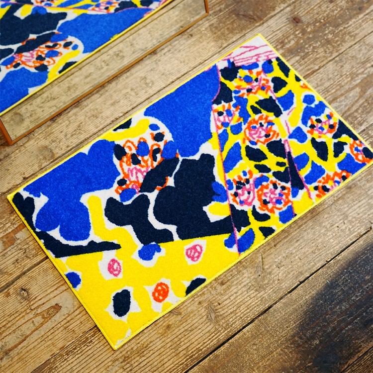 玄関マット 室内用 iracchi Collection 3デザイン 45×75cm｜かわいい 家庭用 玄関 エントランス スマート 滑り止め ウェルカムマット エントランスマット