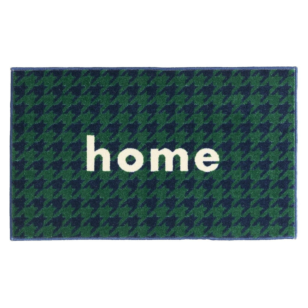 玄関マット 室内用 kahou home 4デザイン 45×75cm｜かわいい 家庭用 玄関 エントランス スマート 滑り止め ウェルカムマット エントランスマット