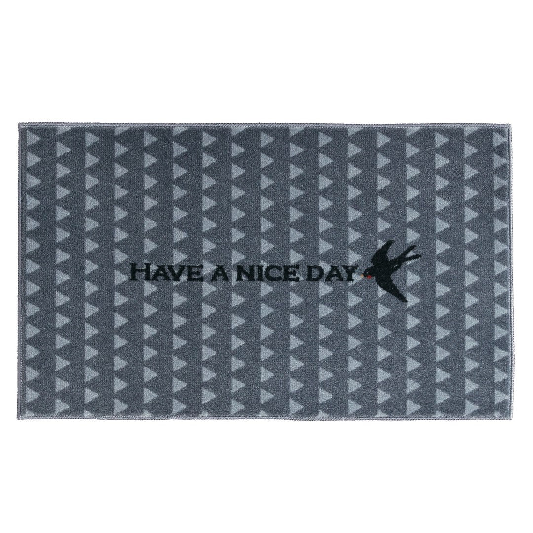 玄関マット 室内用 kahou HAVE A NICE DAY 4デザイン 45×75cm｜鳥 とり かわいい 家庭用 玄関 エントランス スマート 滑り止め ウェルカムマット エントランスマット