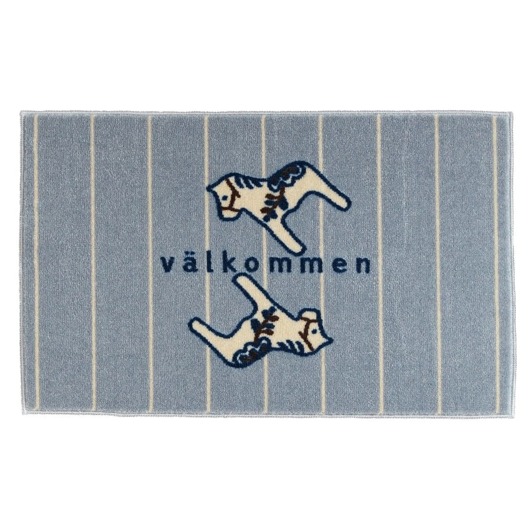 玄関マット 室内用 kahou valkommen(ようこそ) 4デザイン 45×75cm｜馬 かわいい 家庭用 玄関 エントランス 滑り止め ウェルカムマット エントランスマット