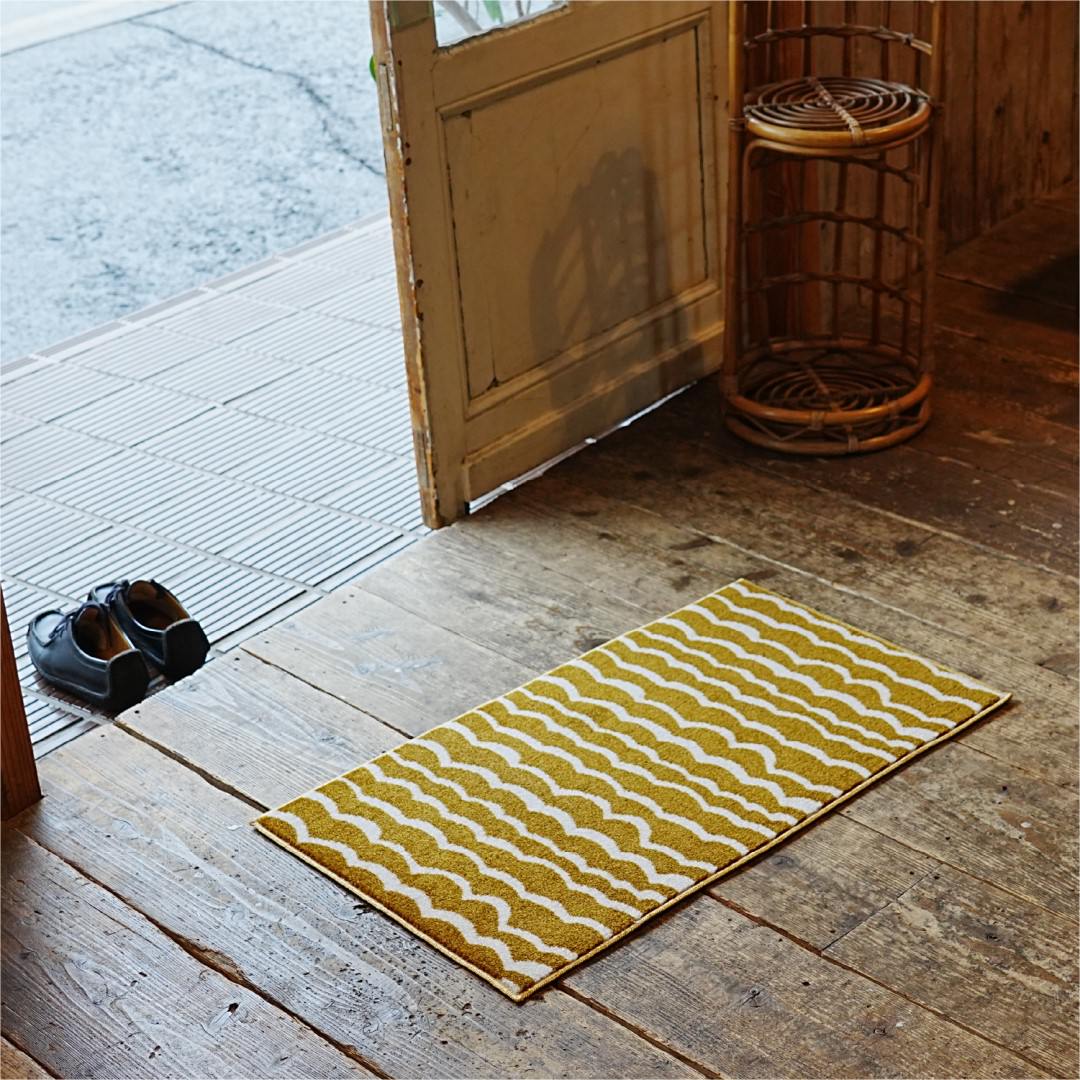 玄関マット 室内用 Tomoko Murata 6デザイン 45×75cm｜かわいい 家庭用 玄関 エントランス スマート 滑り止め ウェルカムマット エントランスマット