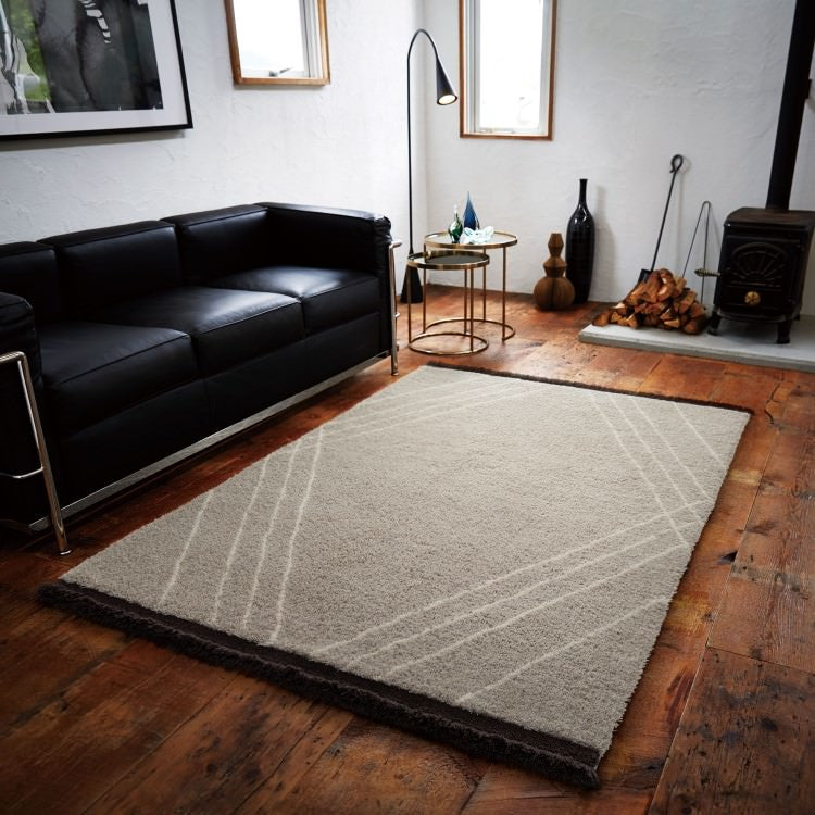 140×200cm ラグ Vintage Retro 4310 防ダニ 床暖房対応｜おしゃれ 雑貨 かわいい ナチュラル 上質 高級 ホテルライク エレガント インテリア インダストリアル デザイナーズ じゅうたん 絨毯 カーペット ふかふか