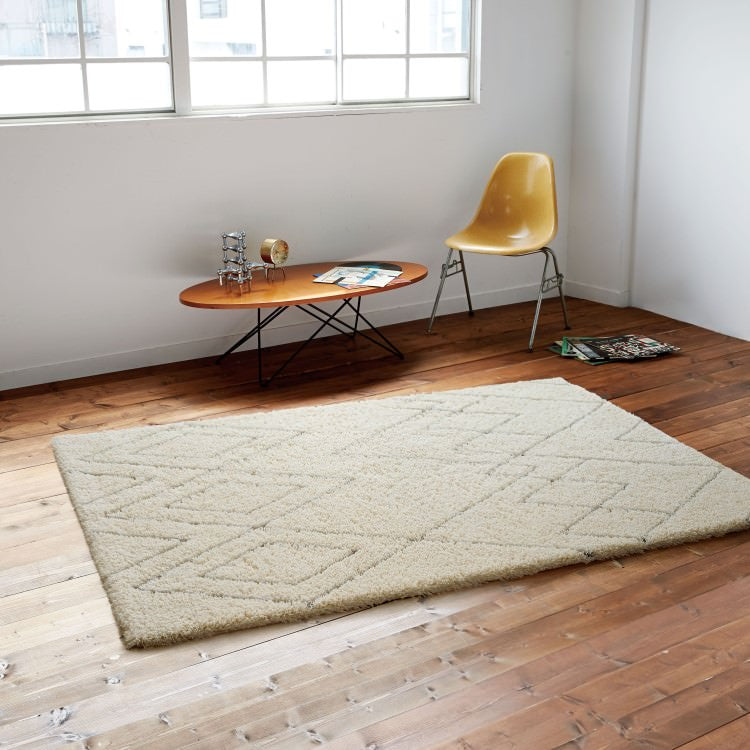 140×200cm ラグ Vintage Retro 4311 防ダニ 床暖房対応｜おしゃれ 雑貨 かわいい ナチュラル 上質 高級 ホテルライク エレガント インテリア インダストリアル デザイナーズ じゅうたん 絨毯 カーペット ふかふか