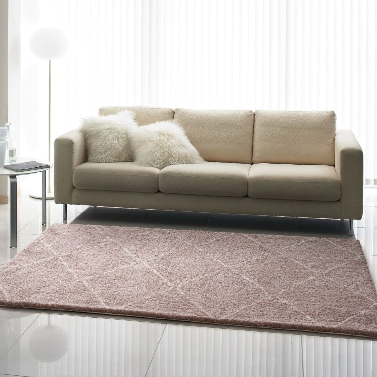 140×200cm ラグ Elegance 4503 防ダニ 床暖房対応｜おしゃれ 雑貨 かわいい ナチュラル 上質 高級 ホテルライク エレガント インテリア インダストリアル デザイナーズ じゅうたん 絨毯 カーペット ふかふか