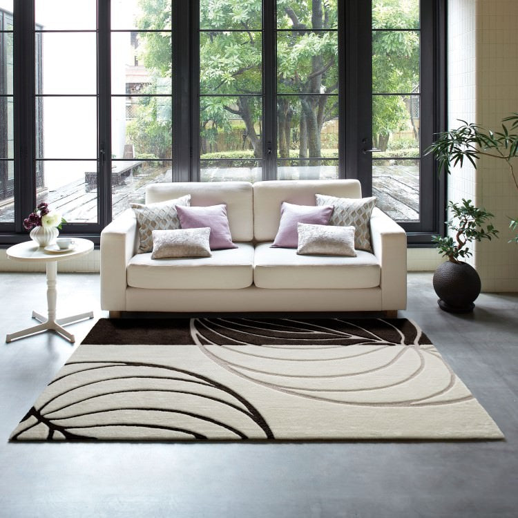 140×200cm ラグ Elegance 4509 防ダニ 床暖房対応｜おしゃれ 雑貨 かわいい ナチュラル 上質 高級 ホテルライク エレガント インテリア インダストリアル デザイナーズ じゅうたん 絨毯 カーペット ふかふか