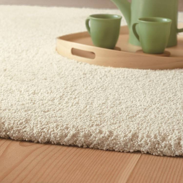 140×200cm ラグ Plain Mサイズ ホワイト(4601-M)サンド(4602-M)ライトグレー(4603-M)モスグリーン(4604-M)ライトグレー(4605-M)ダークグレー(4606-M)ネイビー(4607-M) 防ダニ 床暖房対応｜
