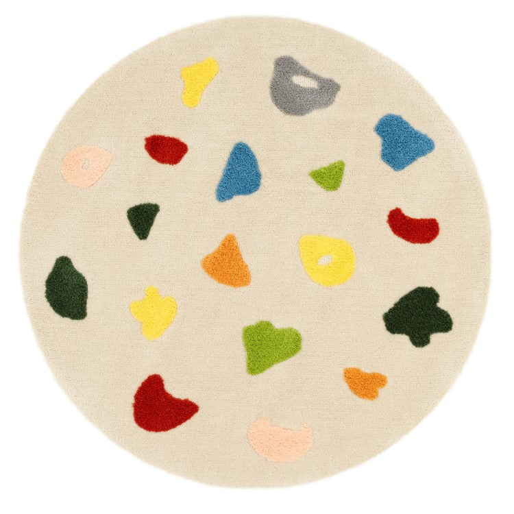148×148cm ラグ Playful 4902 防ダニ 床暖房対応｜おしゃれ 雑貨 かわいい ナチュラル 上質 高級 ホテルライク エレガント インテリア インダストリアル デザイナーズ じゅうたん 絨毯 カーペット ふかふか