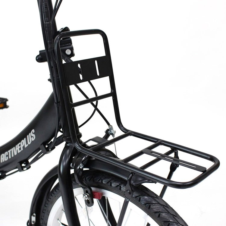 [電動アシスト自転車] ACTIVE PLUS アクティブプラス 20インチ ノーパンク電動アシスト FDB20EB マットブラック MG-AP20EBN 送料無料 (北海道・沖縄・離島別送料) 60