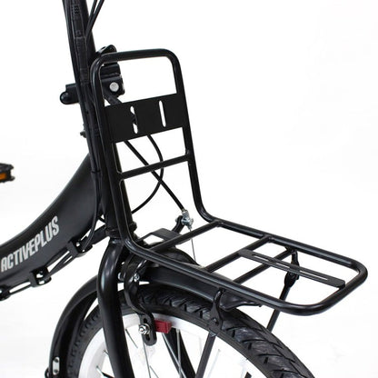 [電動アシスト自転車] ACTIVE PLUS アクティブプラス 20インチ ノーパンク電動アシスト FDB20EB マットブラック MG-AP20EBN 送料無料 (北海道・沖縄・離島別送料) 60