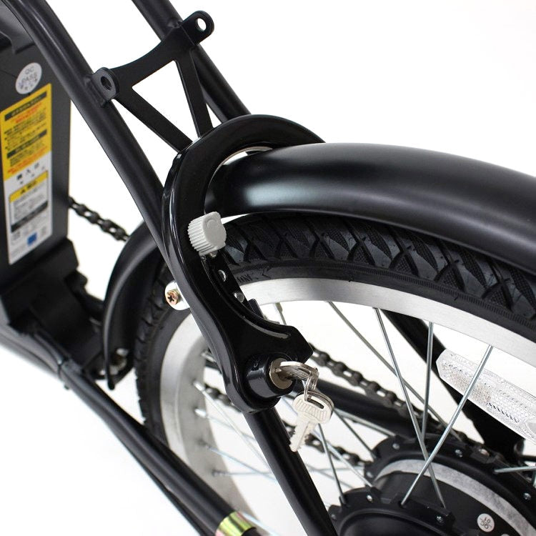 [電動アシスト自転車] ACTIVE PLUS アクティブプラス 20インチ ノーパンク電動アシスト FDB20EB マットブラック MG-AP20EBN 送料無料 (北海道・沖縄・離島別送料) 60