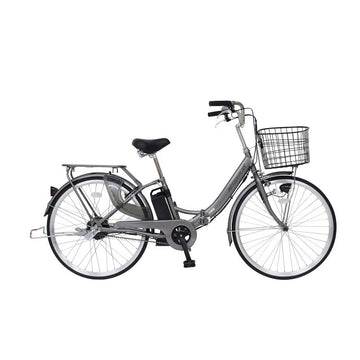 [電動アシスト自転車] ACTIVE PLUS アクティブプラス ノーパンク電動アシスト FDB26EB スモークシルバー MG-AP26EBN 送料無料 (北海道・沖縄・離島別送料) [お取り寄せ]