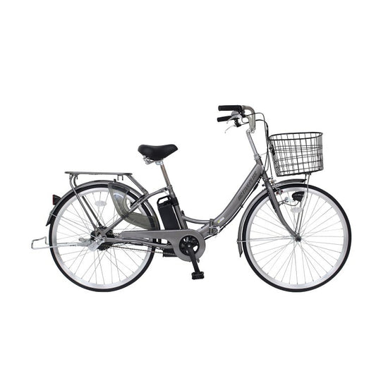 [電動アシスト自転車] ACTIVE PLUS アクティブプラス ノーパンク電動アシスト FDB26EB スモークシルバー MG-AP26EBN 送料無料 (北海道・沖縄・離島別送料) [お取り寄せ]