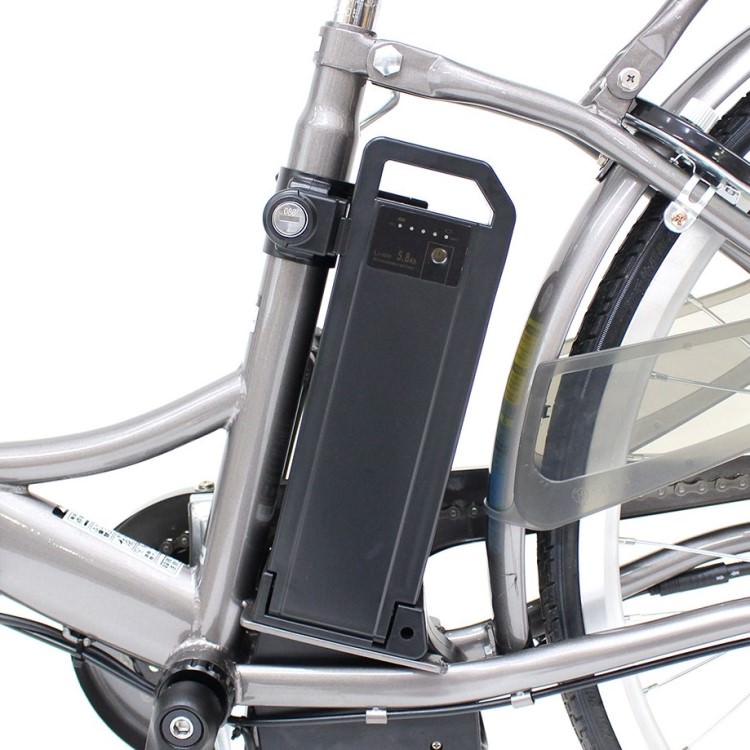 [電動アシスト自転車] ACTIVE PLUS アクティブプラス ノーパンク電動アシスト FDB26EB スモークシルバー MG-AP26EBN 送料無料 (北海道・沖縄・離島別送料)