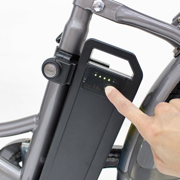 [電動アシスト自転車] ACTIVE PLUS アクティブプラス ノーパンク電動アシスト FDB26EB スモークシルバー MG-AP26EBN 送料無料 (北海道・沖縄・離島別送料)