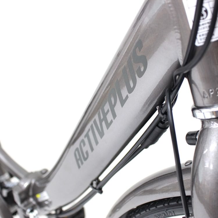 [電動アシスト自転車] ACTIVE PLUS アクティブプラス ノーパンク電動アシスト FDB26EB スモークシルバー MG-AP26EBN 送料無料 (北海道・沖縄・離島別送料)